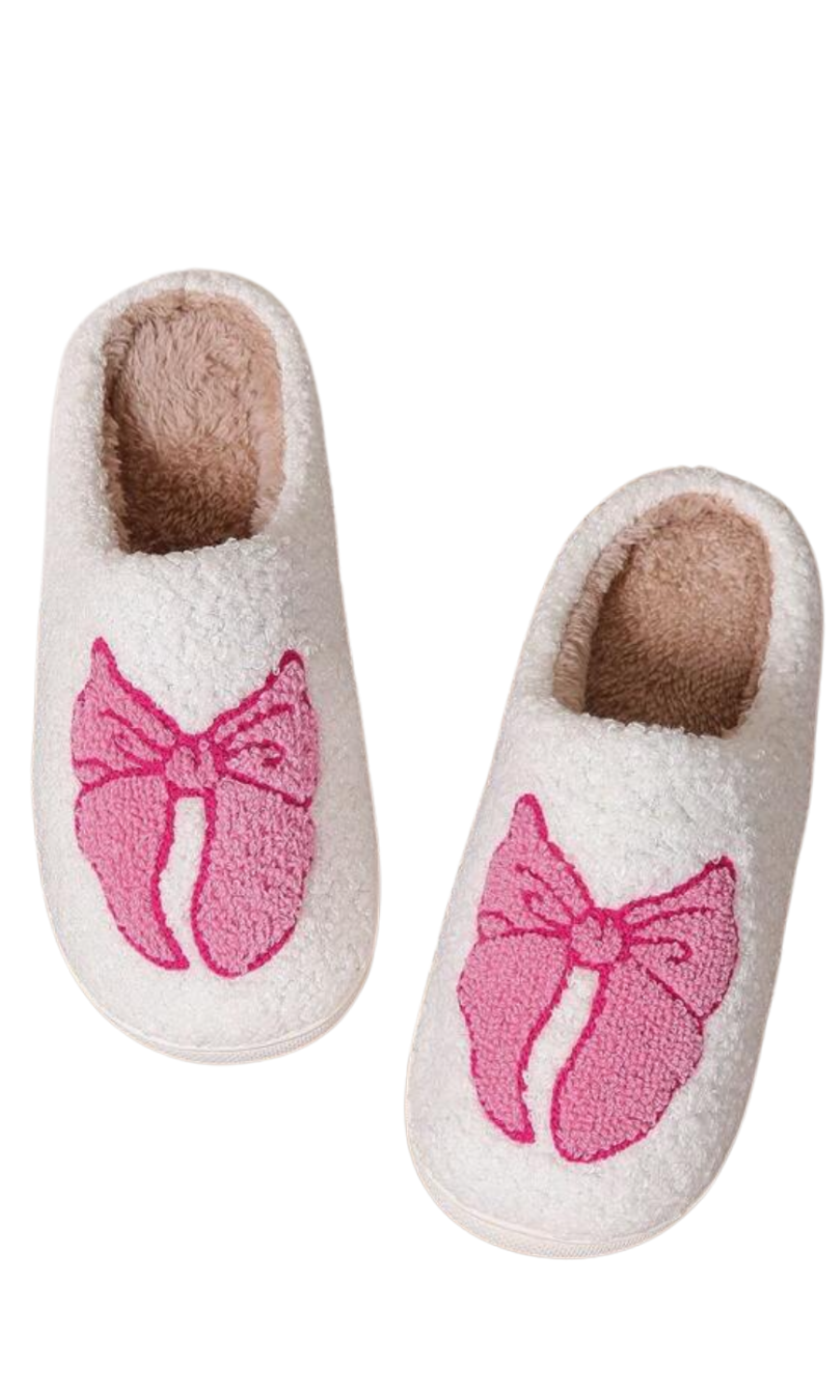 Pink Bow Slippers