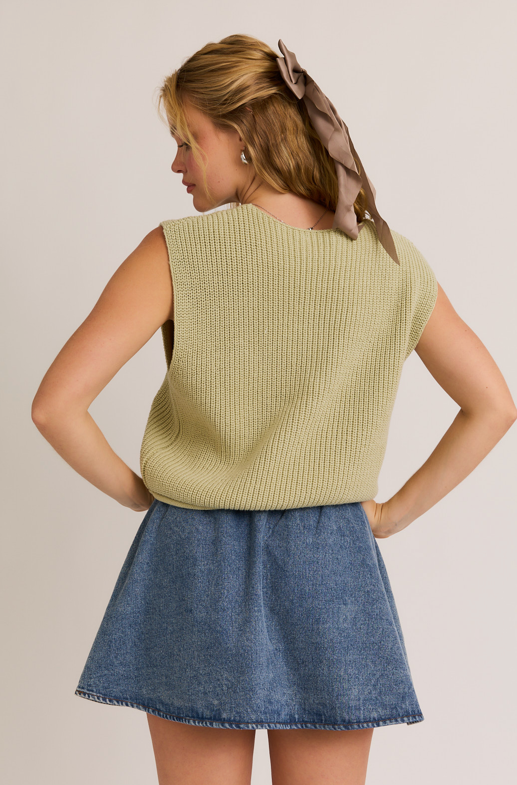 Cody Sage Knit Vest