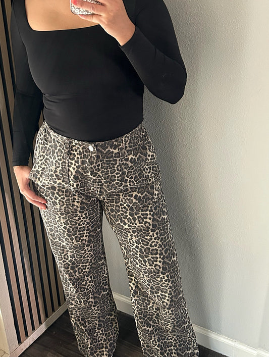 Leopard Print Pants