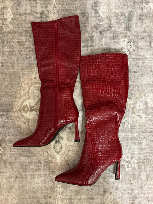 Les Red Croco Boots