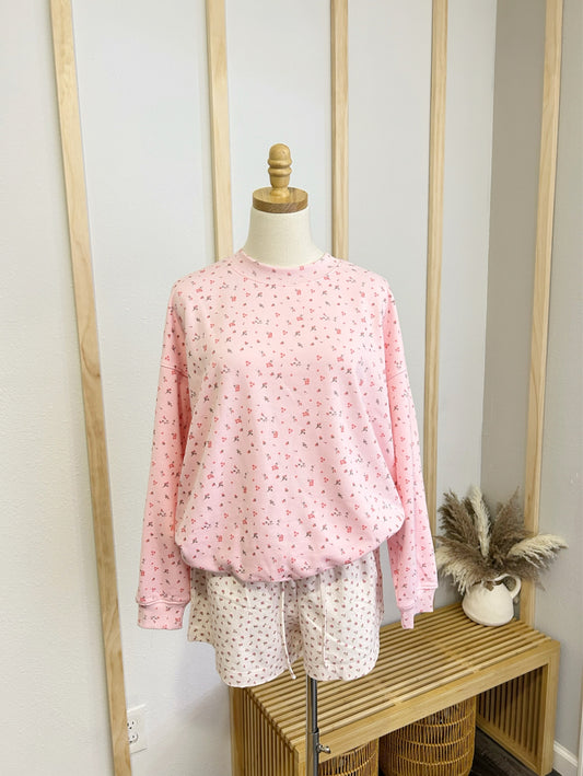 Kai Pink Ditsy Sweater