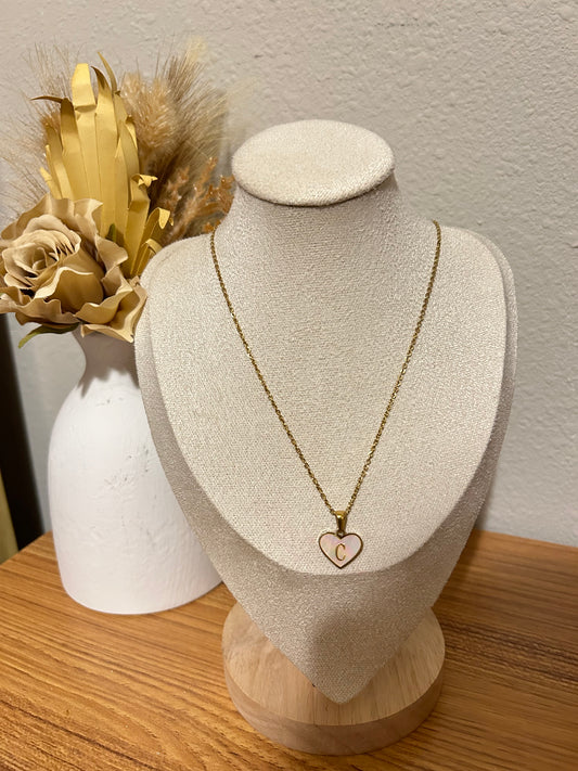 Heart Initail Necklace