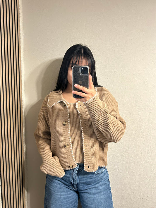 Avery Tan Cardigan