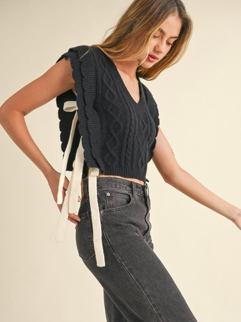 Celeste Bow Knit Vest