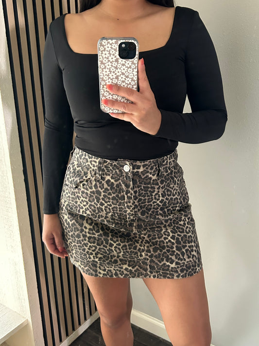 Leopard Print Skirt