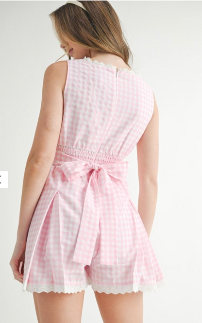 Julia Pink Romper
