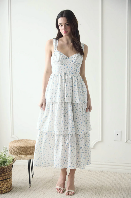 Eva Bow Tie Maxi Dress